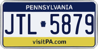 PA license plate JTL5879