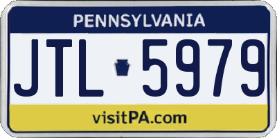 PA license plate JTL5979