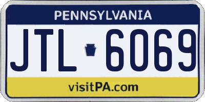 PA license plate JTL6069