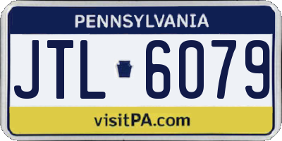 PA license plate JTL6079
