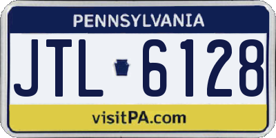 PA license plate JTL6128