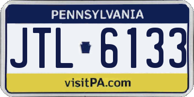 PA license plate JTL6133
