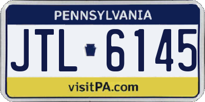 PA license plate JTL6145
