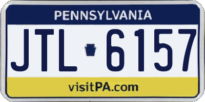 PA license plate JTL6157