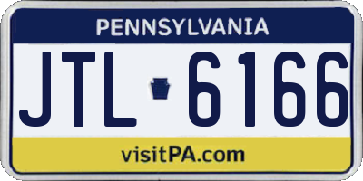 PA license plate JTL6166