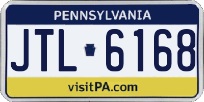 PA license plate JTL6168