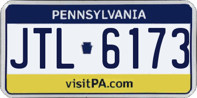 PA license plate JTL6173