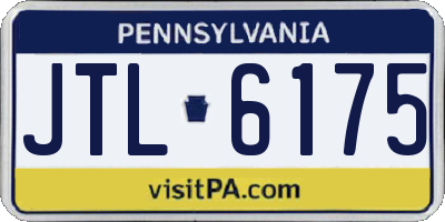 PA license plate JTL6175