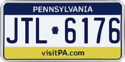 PA license plate JTL6176