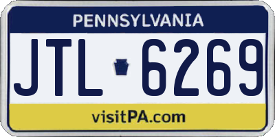 PA license plate JTL6269