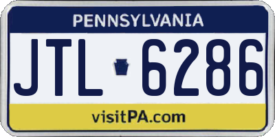 PA license plate JTL6286