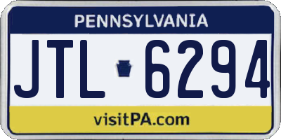 PA license plate JTL6294