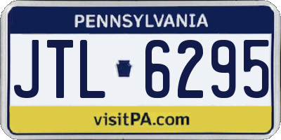 PA license plate JTL6295