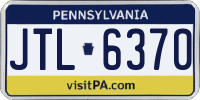 PA license plate JTL6370