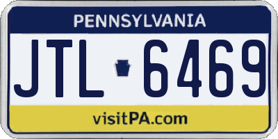 PA license plate JTL6469