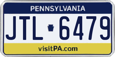 PA license plate JTL6479