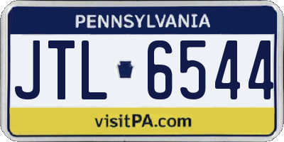PA license plate JTL6544