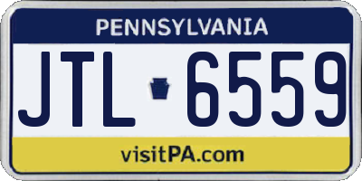 PA license plate JTL6559
