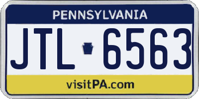 PA license plate JTL6563