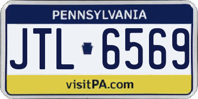 PA license plate JTL6569