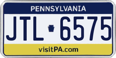 PA license plate JTL6575
