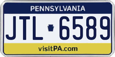 PA license plate JTL6589