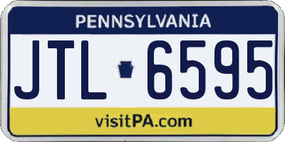 PA license plate JTL6595