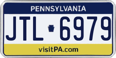 PA license plate JTL6979