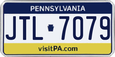 PA license plate JTL7079