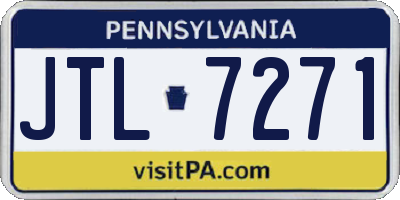 PA license plate JTL7271