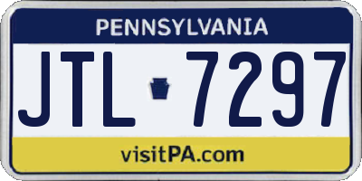 PA license plate JTL7297