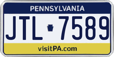 PA license plate JTL7589