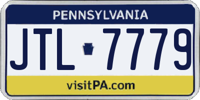 PA license plate JTL7779
