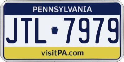 PA license plate JTL7979