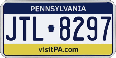 PA license plate JTL8297