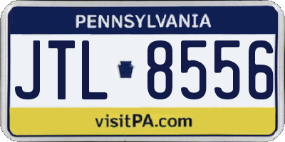 PA license plate JTL8556