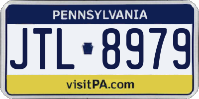 PA license plate JTL8979