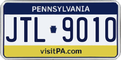 PA license plate JTL9010