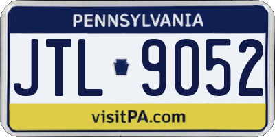 PA license plate JTL9052