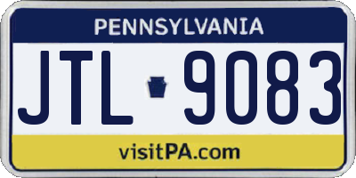 PA license plate JTL9083