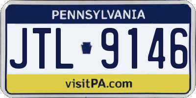 PA license plate JTL9146
