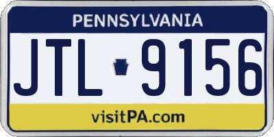 PA license plate JTL9156