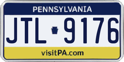 PA license plate JTL9176