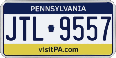 PA license plate JTL9557