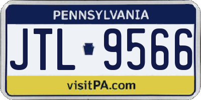 PA license plate JTL9566