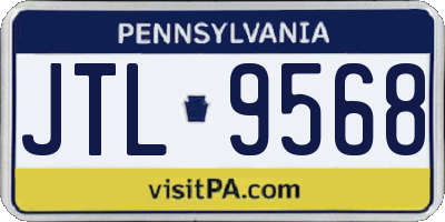 PA license plate JTL9568