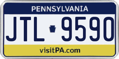PA license plate JTL9590
