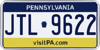 PA license plate JTL9622