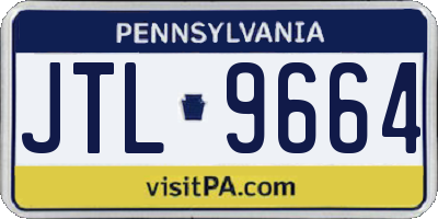 PA license plate JTL9664