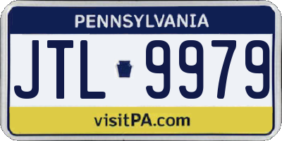 PA license plate JTL9979